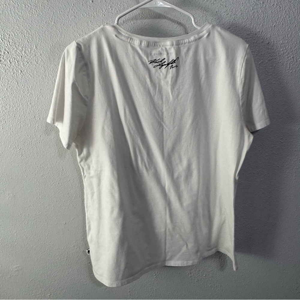 Karl Lagerfeld rhinestone White Cat Tee with Sunglasses large - Picture 7 of 7